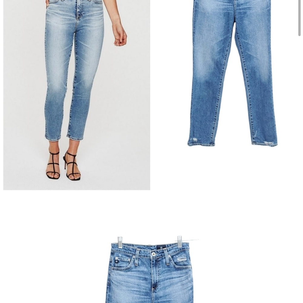 AG Adriano Goldshmeid The Phoebe Vintage High Waisted Tapered Leg Jeans